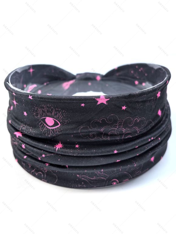 Robe de Yoga Nouée Etoile Galaxie Design en Coton 5 Pièces - multicolor A 