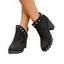 Comfortable Side Zipper Chunky Heel Ankle Boots - Noir EU 42