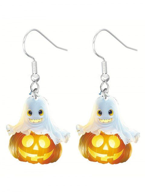 Boucles D'Oreilles D'Halloween Citrouille Fantôme Mignon en Acrylique