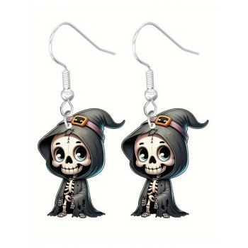 Halloween Mummy Design Earrings