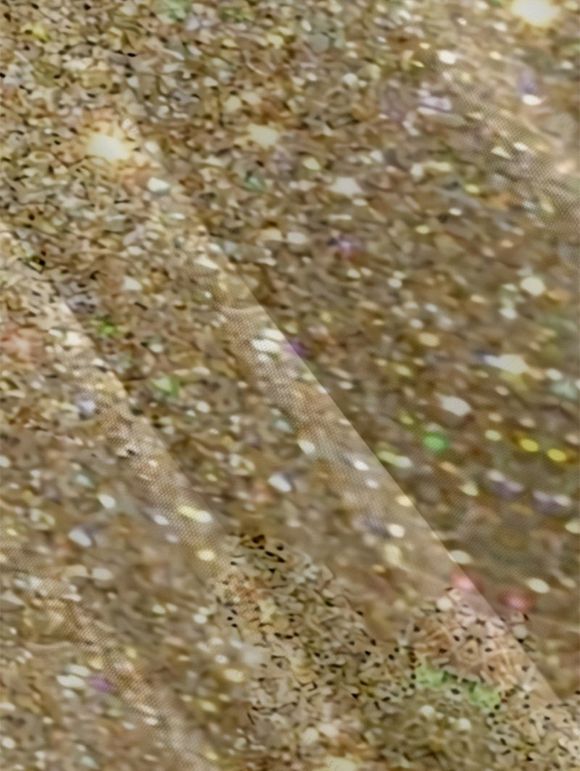 Robe Ligne A Epaule Dénudée en Couleur Contrastée à Bretelle Fine avec Nœud Papillon sans Manches à Paillettes - Rouge XL | US 12