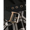 Robe à Capuche Asymétrique Ceinturée Manches Longues à Col Bénitier - Noir M | US 6