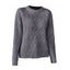 Pull Style Rétro Classique en Tricot en Couleur Unie à Col Rond - Gris M | US 6