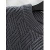 Pull Style Rétro Classique en Tricot en Couleur Unie à Col Rond - Gris M | US 6