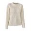 Pull Style Rétro Classique en Tricot en Couleur Unie à Col Rond - Gris M | US 6