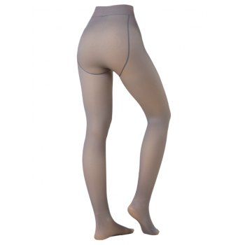 Sheer Fleece-Lined Tights Nude-Leg Effect Leggings 