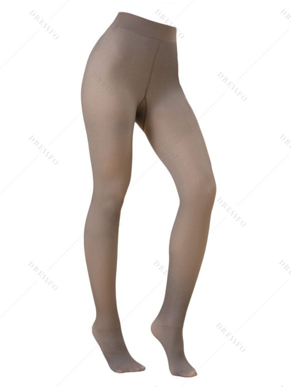 Legging Moulant à Doublure en Laine Transparente - Café profond ONE SIZE