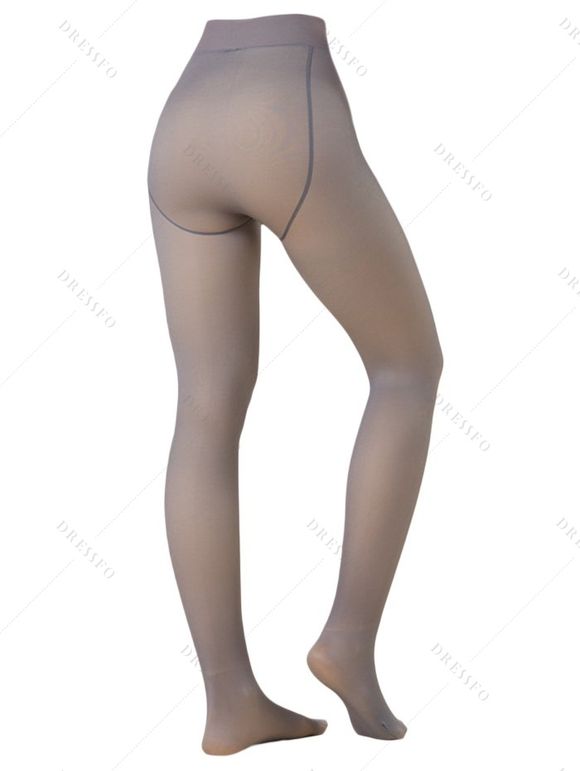 Legging Moulant à Doublure en Laine Transparente - Café profond ONE SIZE