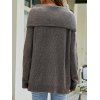 Pull Lâche en Tricot à Manches Raglan en Couleur Unie - Gris S | US 4