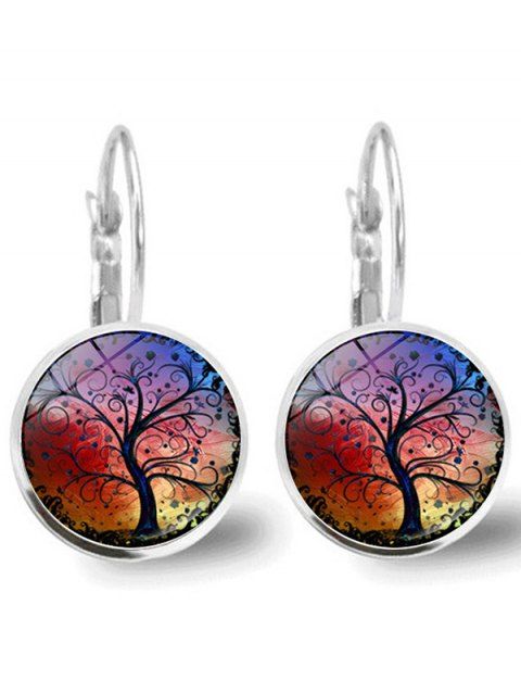 Boucles D'Oreilles Simple Motif Arbre de Vie