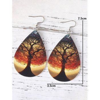 Heart & Tree of Life Teardrop Earrings