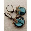 Boucles D'Oreilles Vintage Libellule Sculptées - multicolor A 