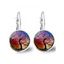 Boucles D'Oreilles Simple Motif Arbre de Vie - multicolor C 