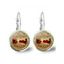 Boucles D'Oreilles Simple Motif Arbre de Vie - multicolor C 