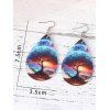 Boucles D'oreilles Goutte de Larme en Arbre de Vie - multicolor C 