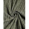 Robe 2 en 1 en tricot côtelé à manches longues et ceinture à anneau en O - Vert profond XXXXL | US 18