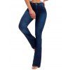 Jean Evasé Long Zippé avec Poches à Taille Haute - Bleu profond M | US 6