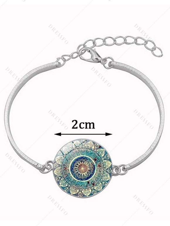 Contrast Sun Moon Print Lace Up Mini Hooded Dress And Lace Up Over The Knee Boots Flower Gemstone Drop Earrings Bracelet Chain Necklace Outfit - Noir S | US 4