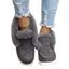 Solid Color Suede Cotton Low-Top Fleece-Lined Snow Boots - café EU 36