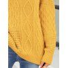 Pull à Goutte Epaule en Couleur Unie Manches Longues à Col Rond - Jaune XL | US 10