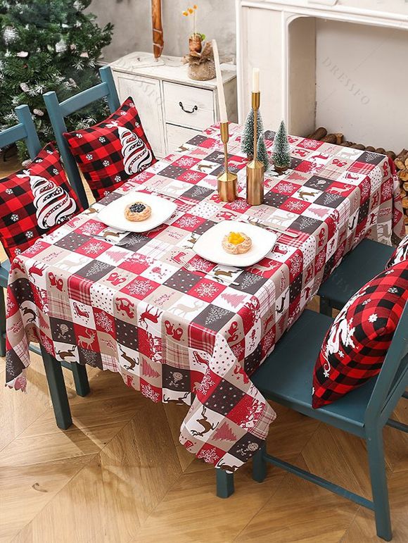 Nappe de Table à Imprimé Fête de Noël - multicolor B 