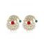 Boucles D'Oreilles en Alliage en Forme de Cloche de Noël Ornée de Strass - multicolor A 