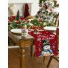 Nappe de Table Motif Bonhomme de Neige de Noël - multicolor A 