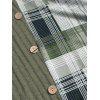 Robe Moulante Asymétrique Jointive à Carreaux Boutonnée à Epaule Dénudée - Vert profond XXL | US 14