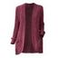 Cardigan avec Poche à Brodure Côtelée en Couleur Unie - café lumière XL | US 10