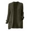 Cardigan avec Poche à Brodure Côtelée en Couleur Unie - café lumière XL | US 10