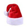 Christmas Santa Claus Hat Pattern Lace Up Hooded Mini Dress And Over The Knee Boots Thick Two Tone Fluffy Hat Hook Drop Earrings Outfit - Noir S | US 4