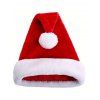 Christmas Santa Claus Hat Pattern Lace Up Hooded Mini Dress And Over The Knee Boots Thick Two Tone Fluffy Hat Hook Drop Earrings Outfit - Noir S | US 4