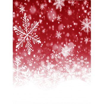 Christmas Ombre Snowflake Print Crisscross Bowknot Belted Dress Long Sleeve High Waisted A Line Dress