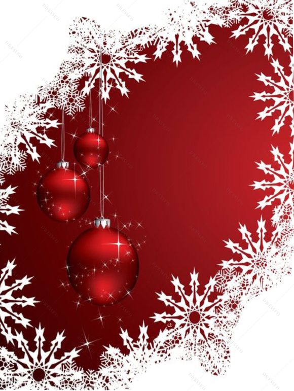 T-shirt Décontracté Flocon de Neige de Noël et Boule Imprimés à Manches Longues à Col V - Rouge L | US 8-10