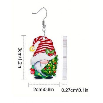 Christmas Gnome Pendant Earrings