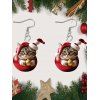 Boucles D'Oreilles de Noël Chat Mignon en Chapeau en Acrylique - multicolor A 