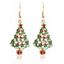 Boucles D'oreilles en Arbre de Noël - multicolor B 