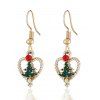 Boucles D'oreilles en Arbre de Noël - multicolor A 