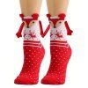 Chaussettes Mi-Mollet avec Fermeture Aimantée Motif Mains pour Noël - multicolor D 