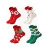 Chaussettes Mi-Mollet de Noël 4 Paires - multicolor A 