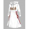 Mini Robe Ligne A à Capuche à Manches Longues à Lacets - multicolor XL | US 12