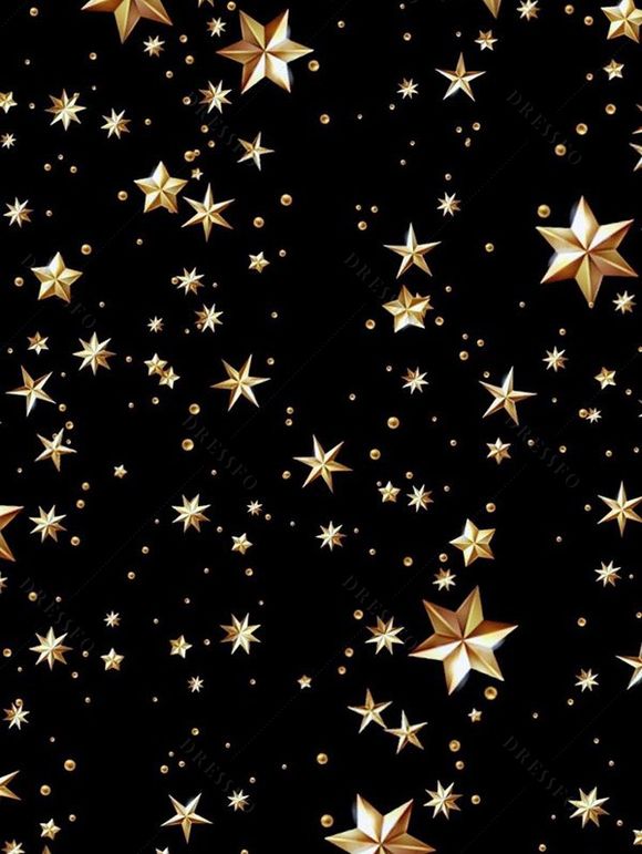 Mini Robe Etoile à Pois Panneau en Fausse Fourrure à Volants - Noir S | US 4