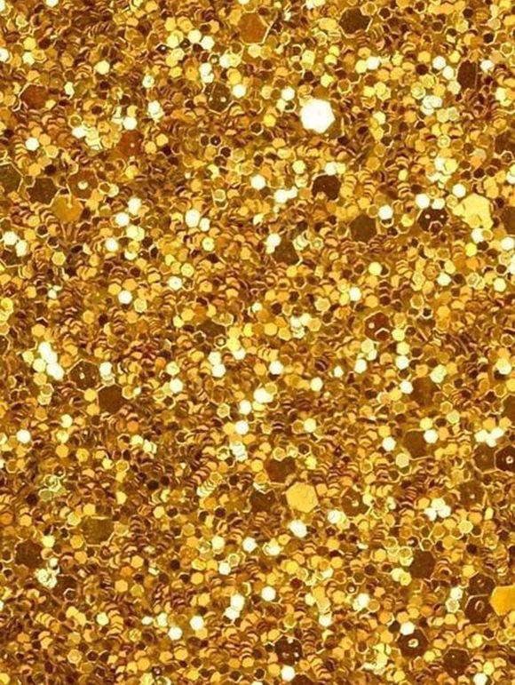 Mini Robe de Soirée Panneau en Fausse Fourrure à Paillettes à Volants - d'or S | US 4