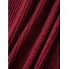 Robe 2 en 1 en tricot côtelé à manches longues et ceinture à anneau en O - Rouge foncé XXXXL | US 18