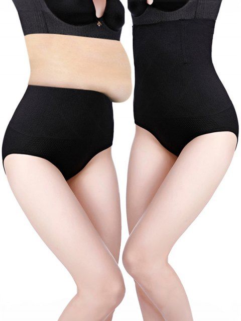 Solid Color High Waist Tummy Control Shapewear Panty