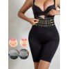 Corset Body Taille Haute à Double Boutonnage - Noir L