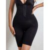 Corset Body Taille Haute à Double Boutonnage - Noir L