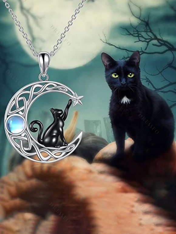 Rib Contrast Long Sleeve O Ring Belt 2 In 1 Knit Dress And Chunky Heel Lace Up Mid Calf Boots Rhinestone Moon Cat Star Pendant Chain Necklace Outfit - Vert profond S | US 4