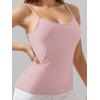 Haut à Bretelle Fine Rembourré en Couleur Unie - Rose clair XL | US 10