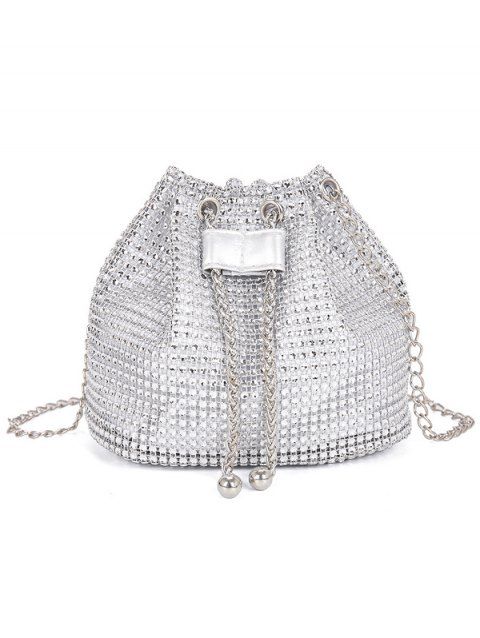Sac à Bandoulière Seau à Chaîne avec Diamant